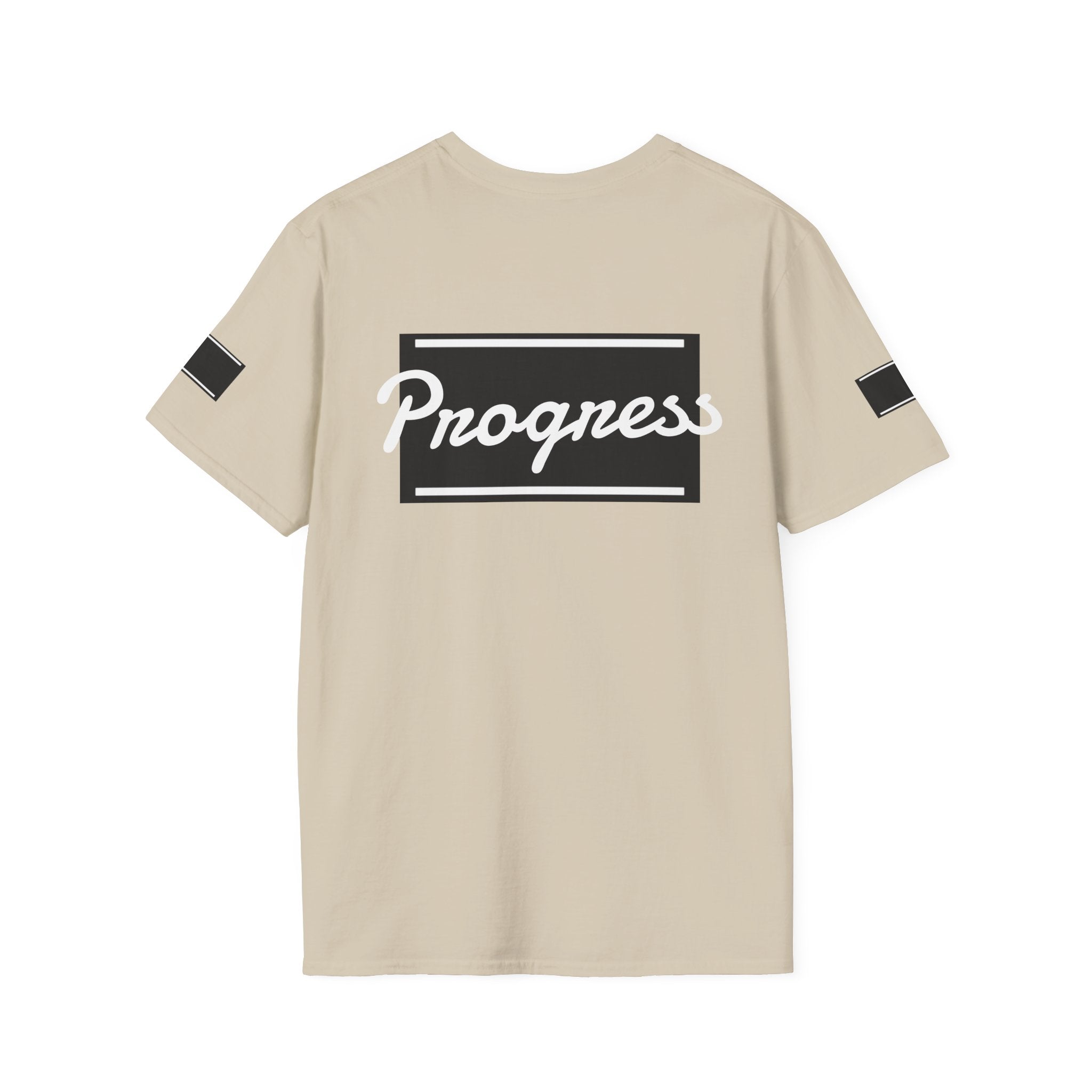 Motivational Unisex Softstyle T-Shirt | Progress Tee, Gift for Teens, Casual Wear, Workout Shirt, Inspirational Apparel Printify