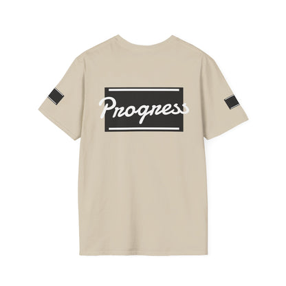 Motivational Unisex Softstyle T-Shirt | Progress Tee, Gift for Teens, Casual Wear, Workout Shirt, Inspirational Apparel Printify