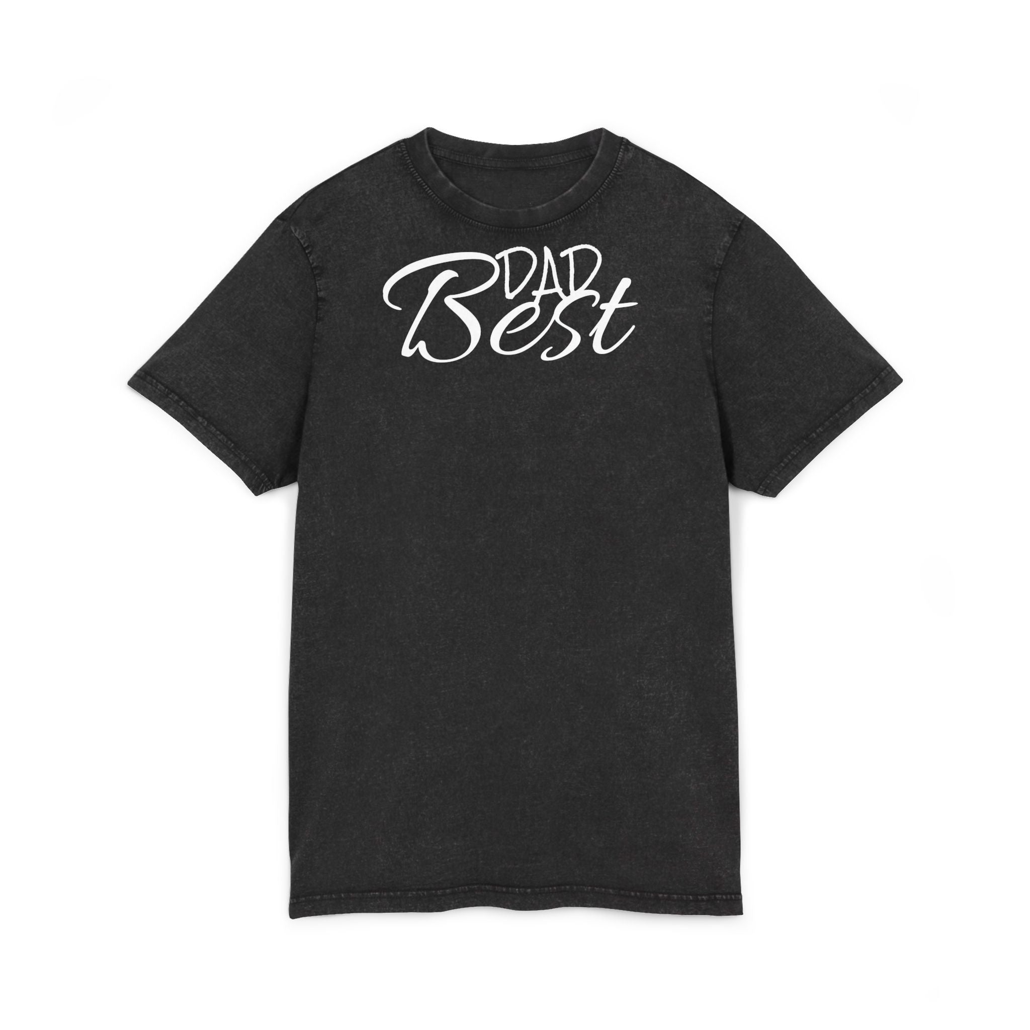 Acid Washed Dad Best Tee - Vintage Style T-Shirt for Father's Day & Casual Wear