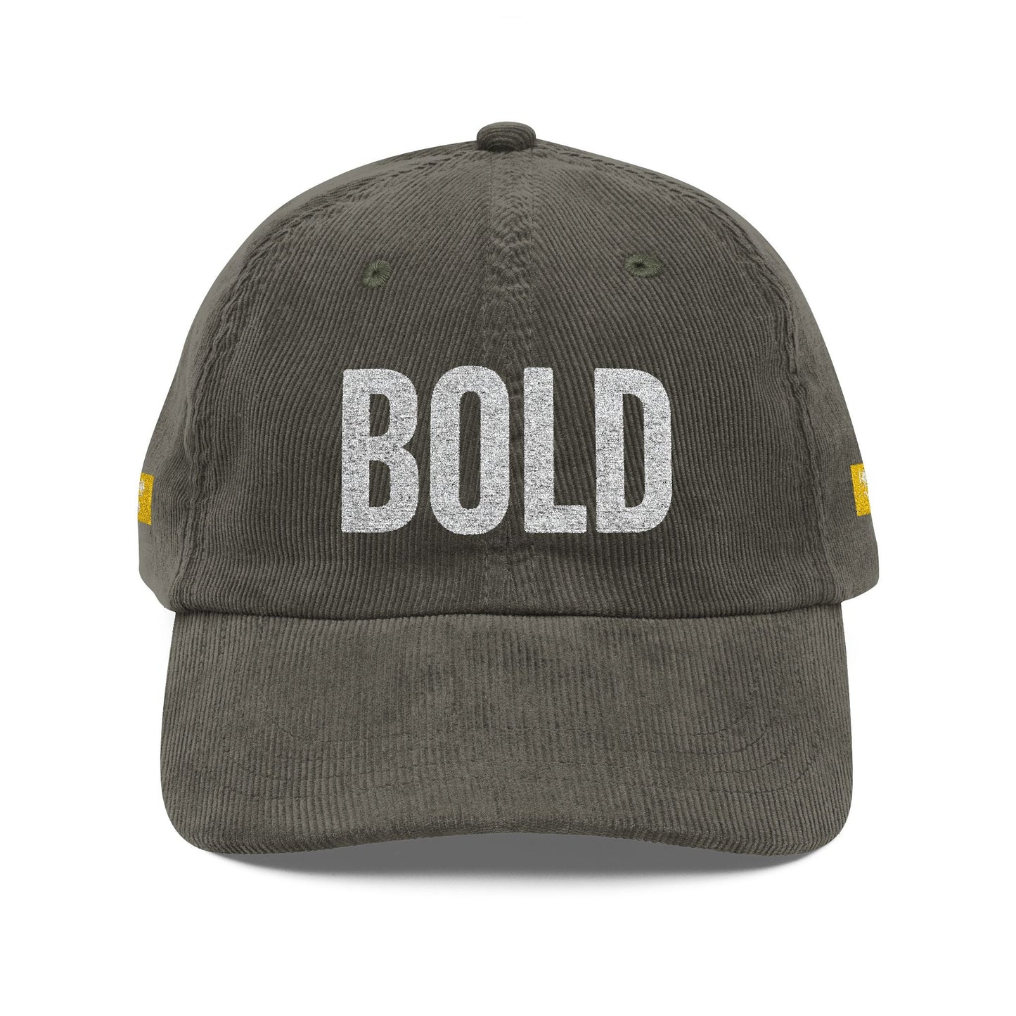 Bold Corduroy  Statement Hat, Embroidered Printify