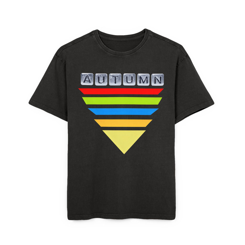 Acid Washed Heavy Oversize Tee-Autumn