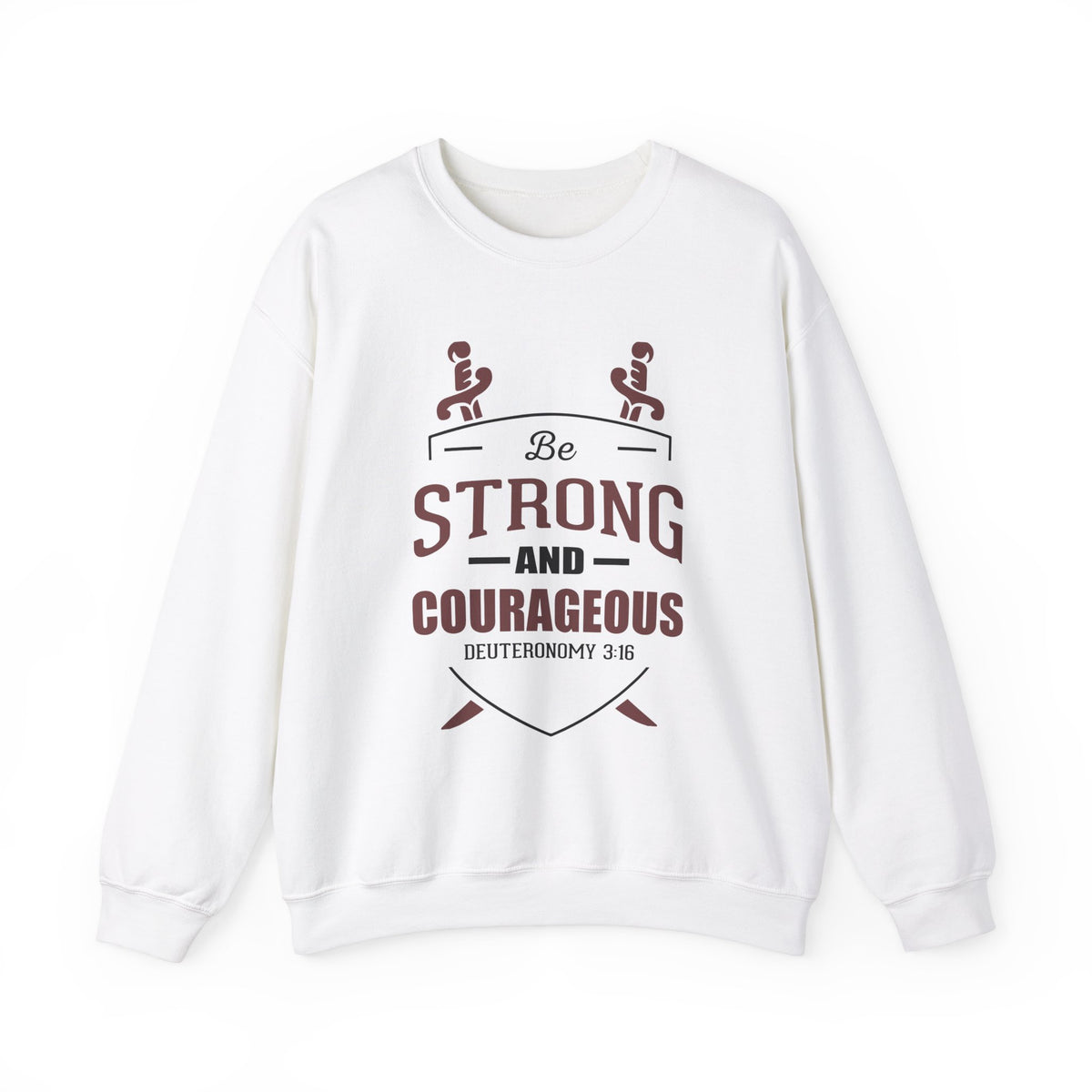 Soyez fort et courageux Sweat-shirt unisexe 