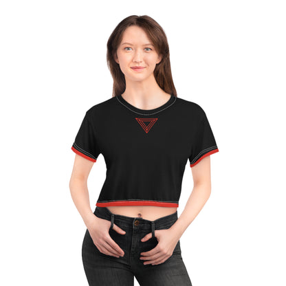 Trendy Cropped Tee, Casual Chic Top, Summer Fashion, Festival Wear, Everyday Style, Gift for Her, Edgy Graphic Tee