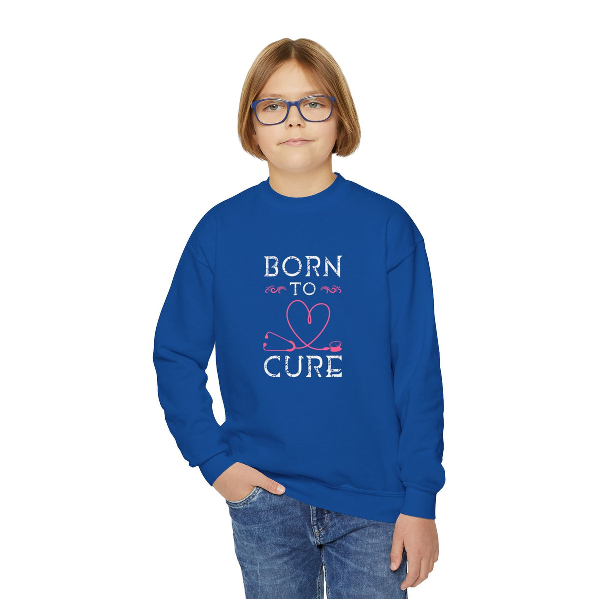 Born To Cure Sweatshirt Printify