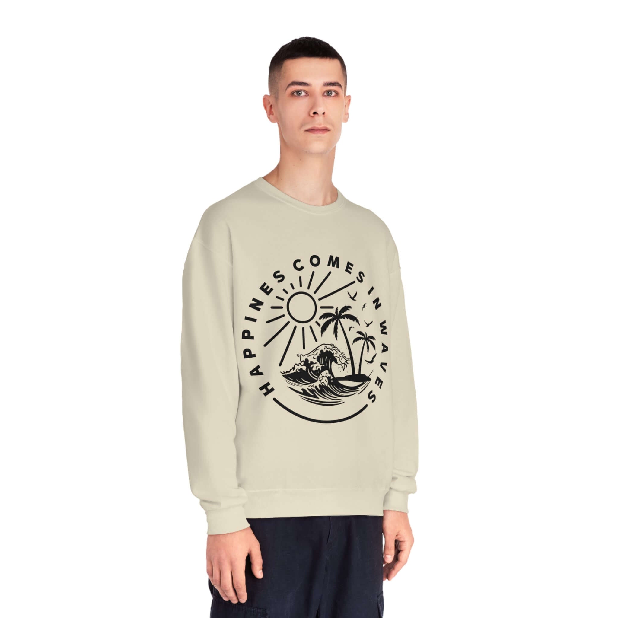 Happiness comes in waves. On RC’nSONS Ads. Tee - RC’nSONS