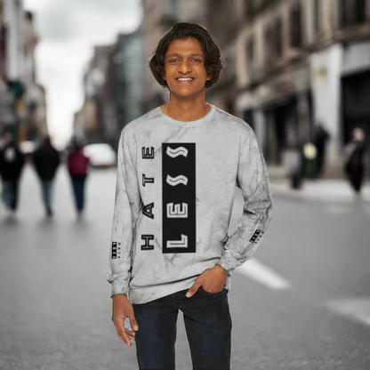 Color Blast Crewneck Sweatshirt - Hate Less Statement Apparel