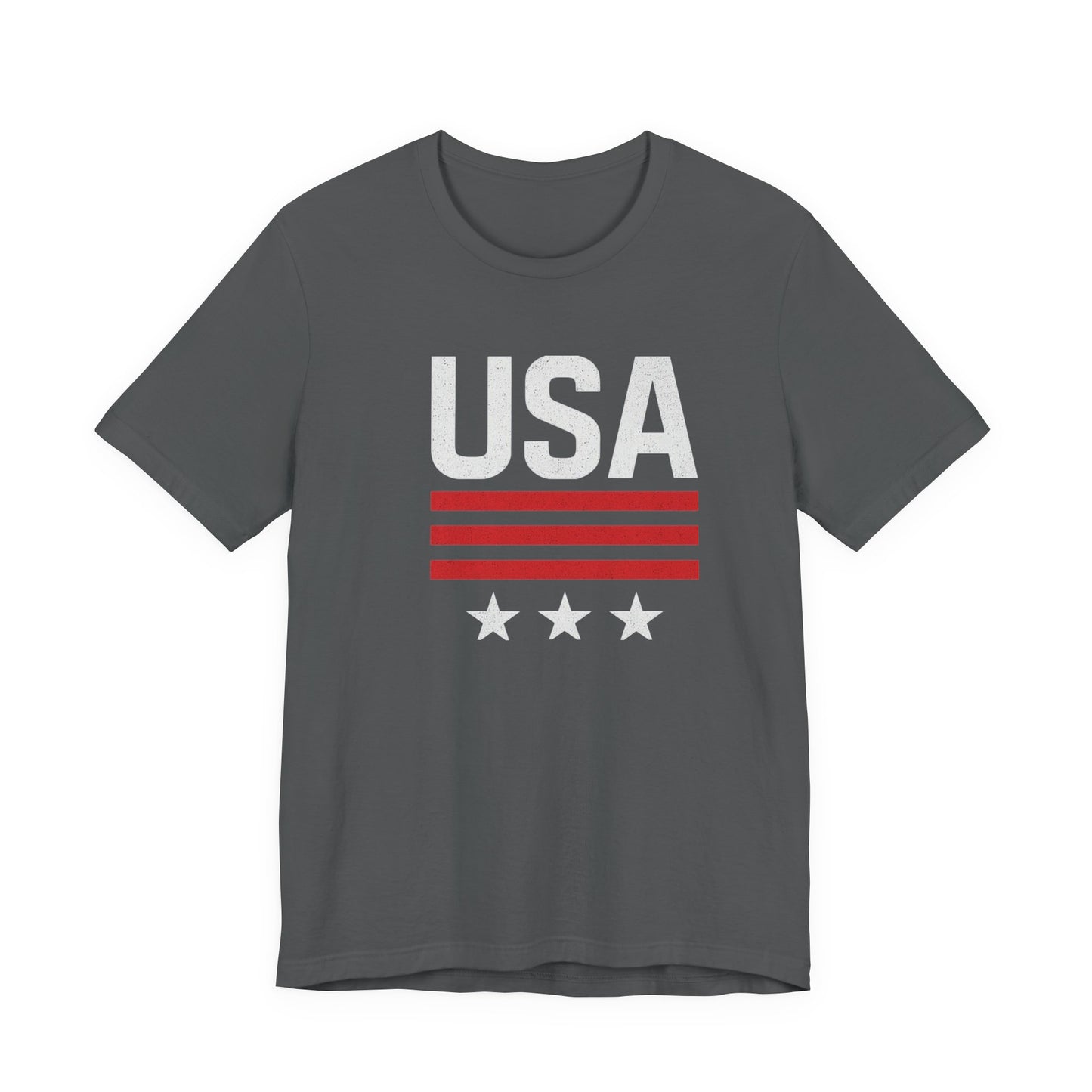 Patriotic USA Tee, Unisex Short Sleeve T-Shirt, July 4th Celebration Shirt, American Pride Apparel, Casual Summer Wear, Gift for Patriot