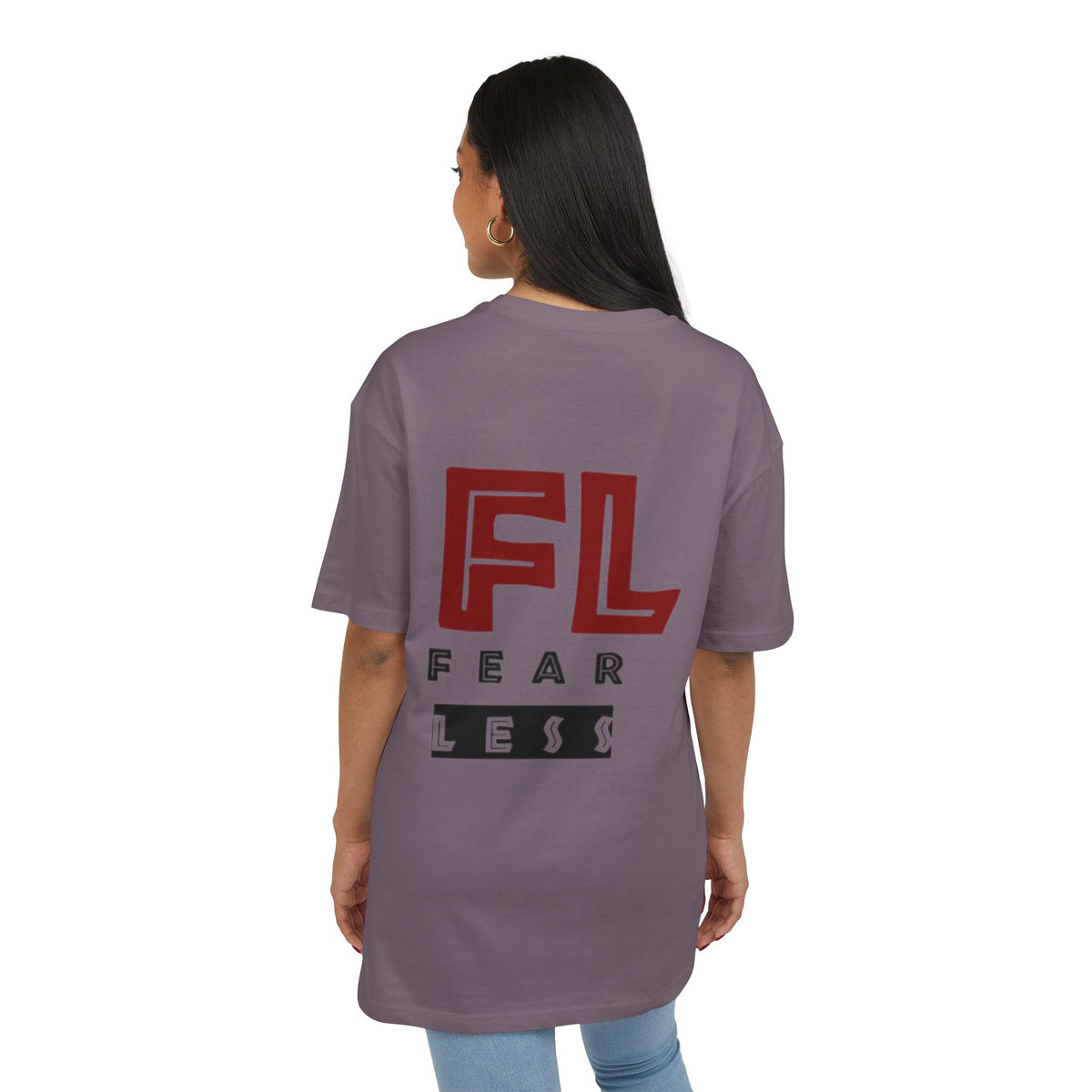 Fearless Unisex Heavy Oversize Tee - Empowering Statement Shirt