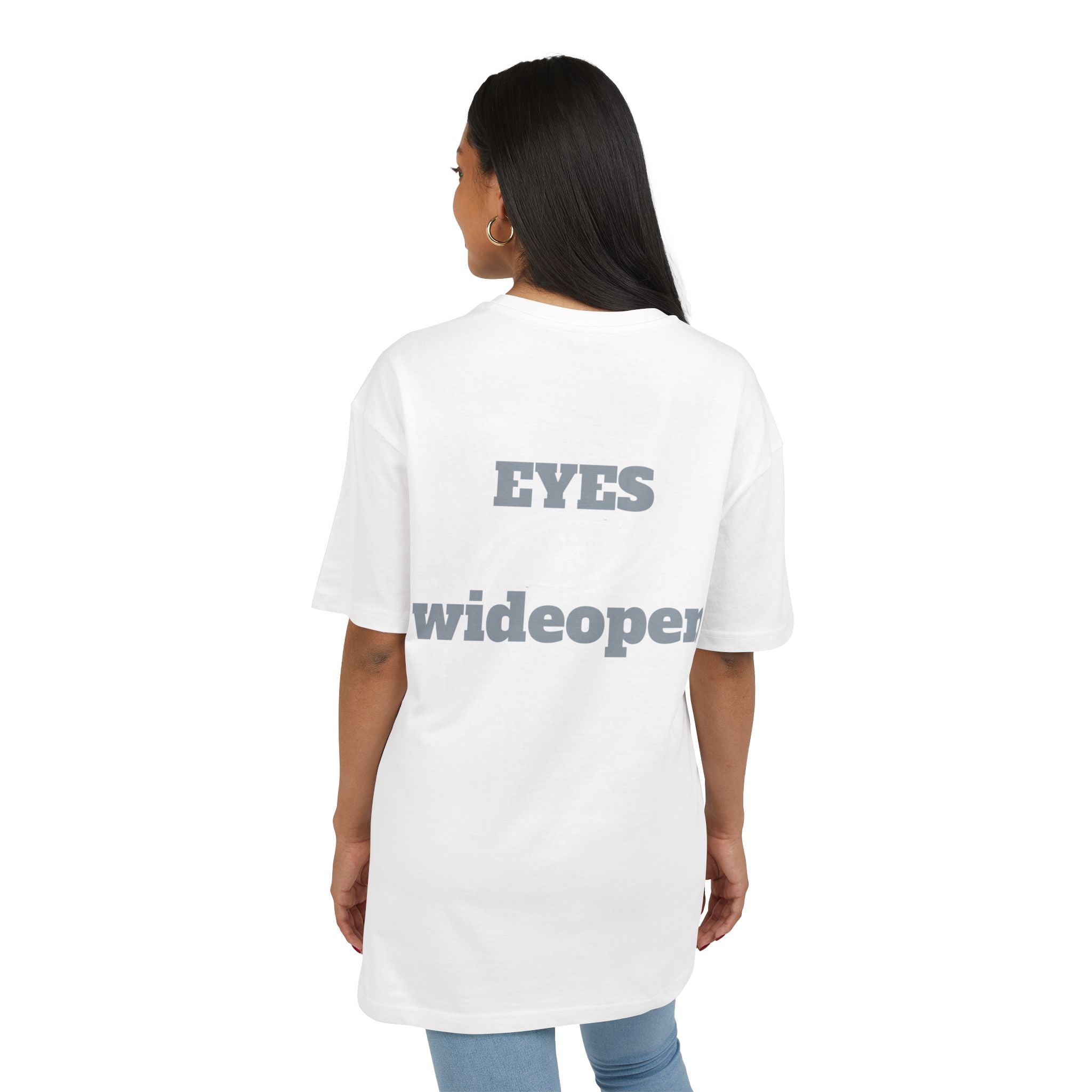 Oversized Graphic Tee - 'EYES wideopen' Statement Shirt, Casual Wear, Street Style, Gift for Trendsetters, Everyday Comfort Printify