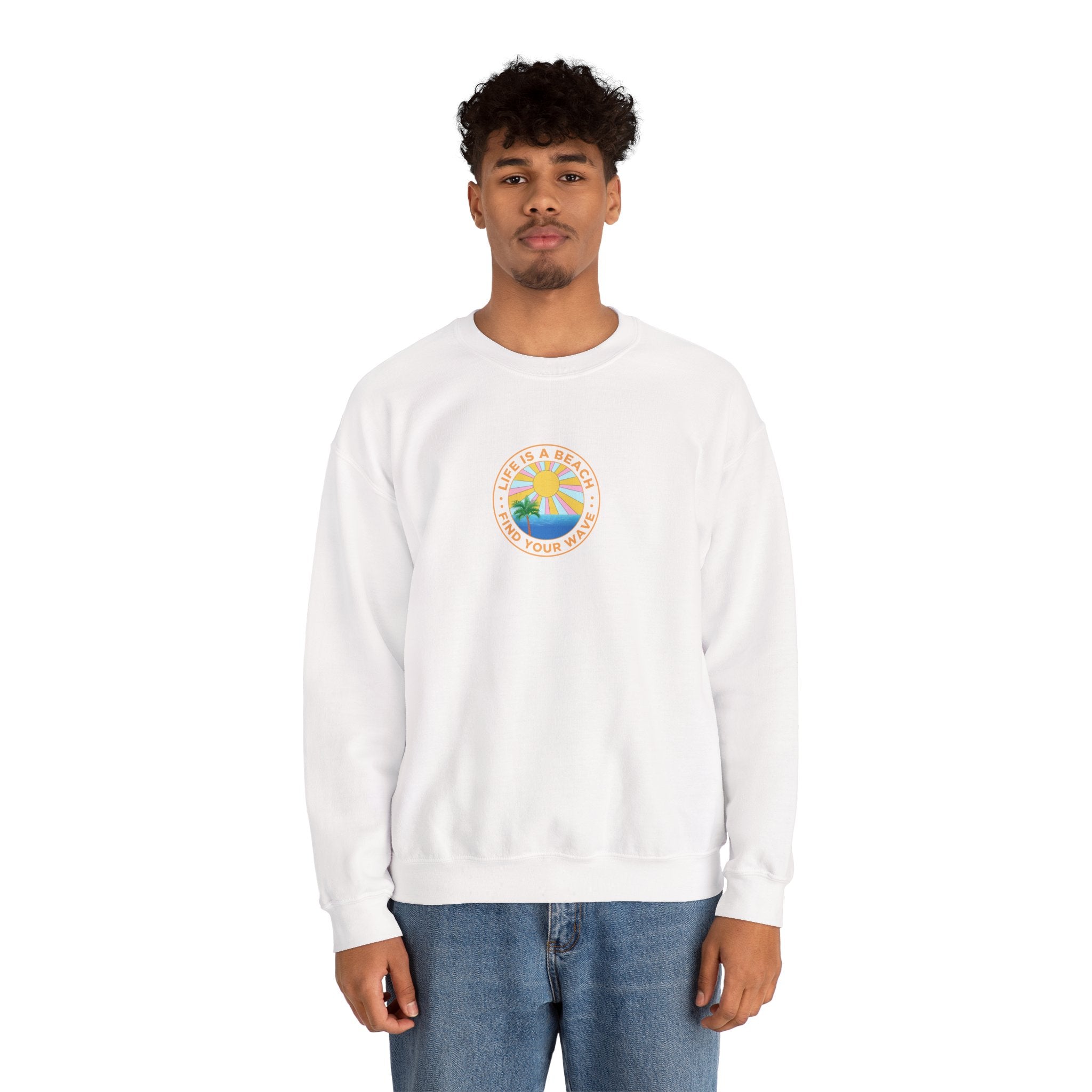 La vie est un sweat-shirt unisexe de plage 