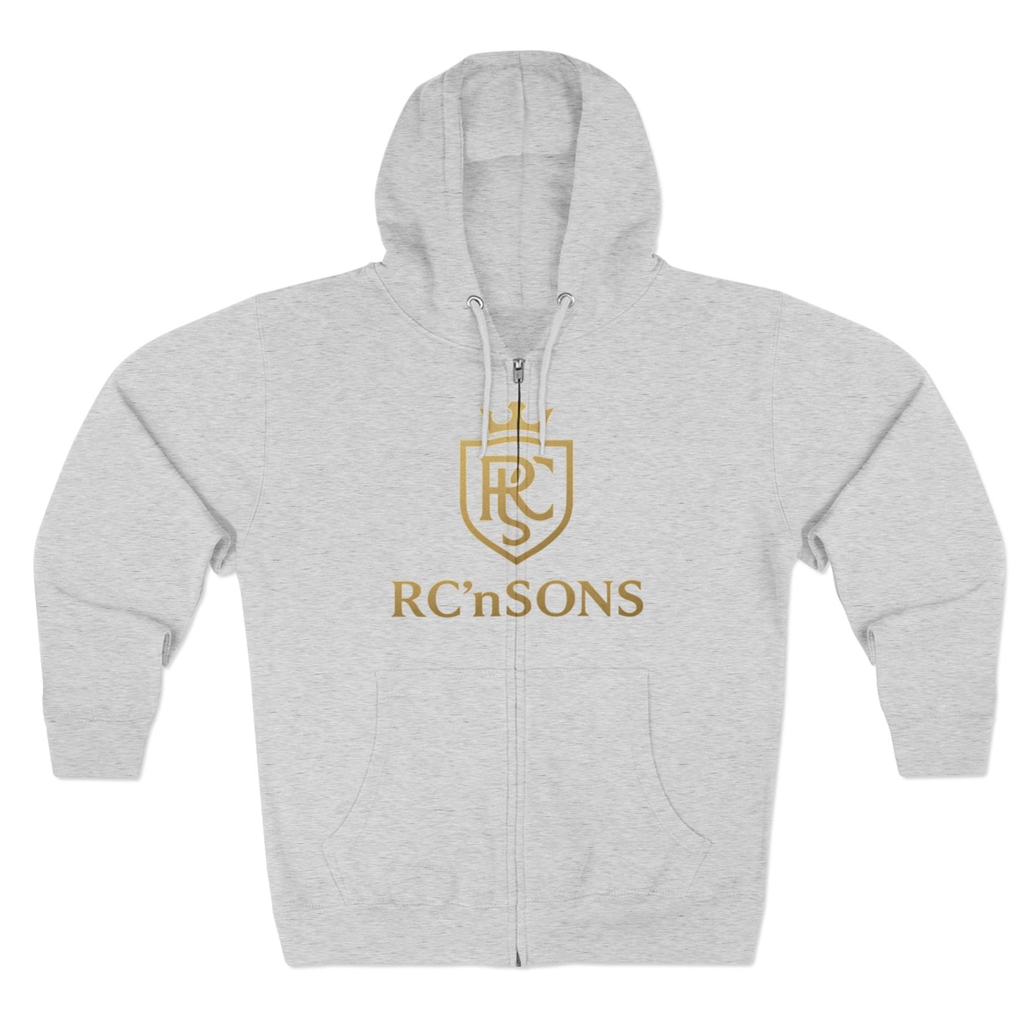Stylish Unisex Zip Hoodie, Cozy Sweatshirt, Perfect Gift for Family, Casual Wear, Holiday Outfits, Logo Apparel Printify