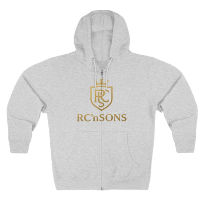 Stylish Unisex Zip Hoodie, Cozy Sweatshirt, Perfect Gift for Family, Casual Wear, Holiday Outfits, Logo Apparel Printify