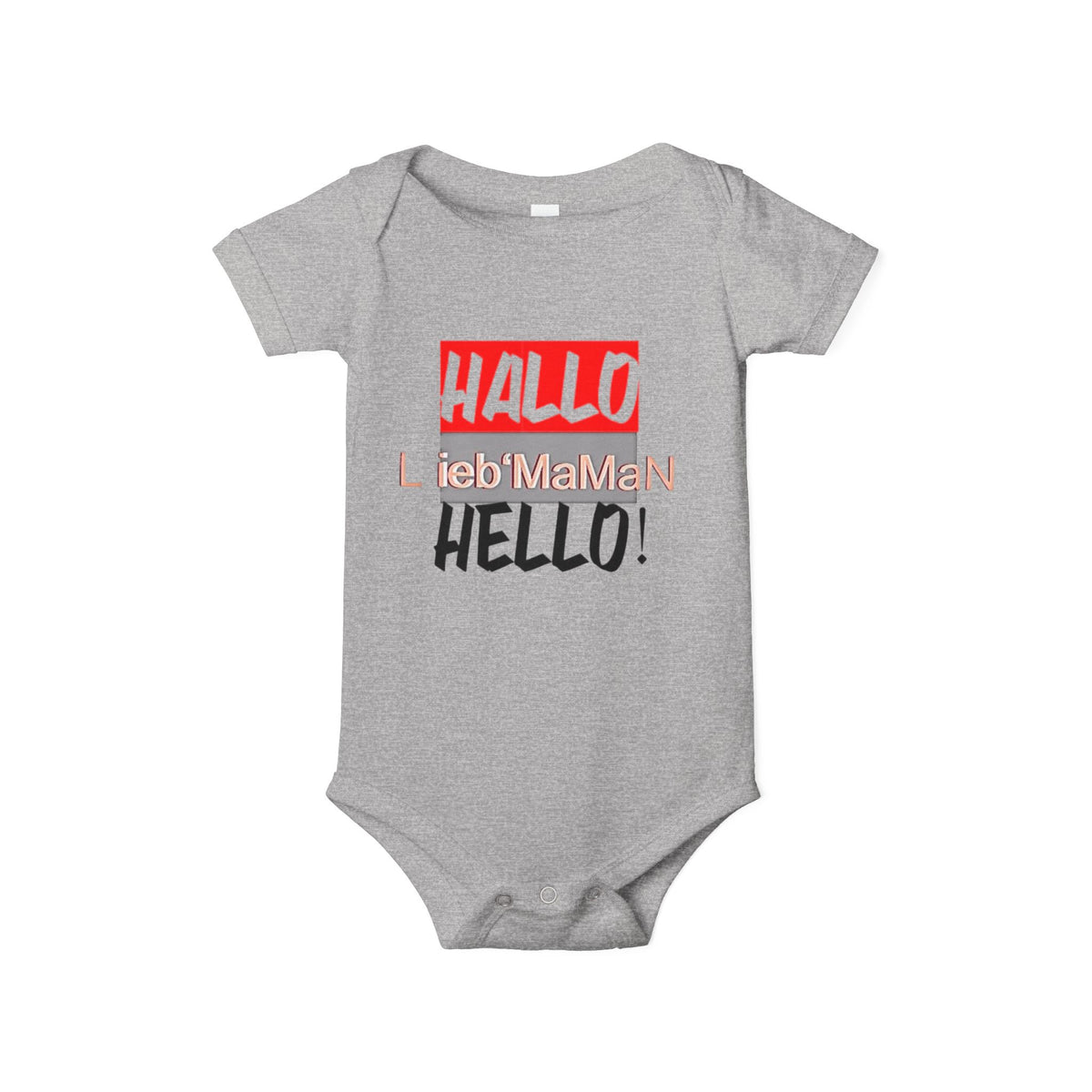 Hello Baby Bodysuit - Cute Multilingual Infant Jersey One Piece