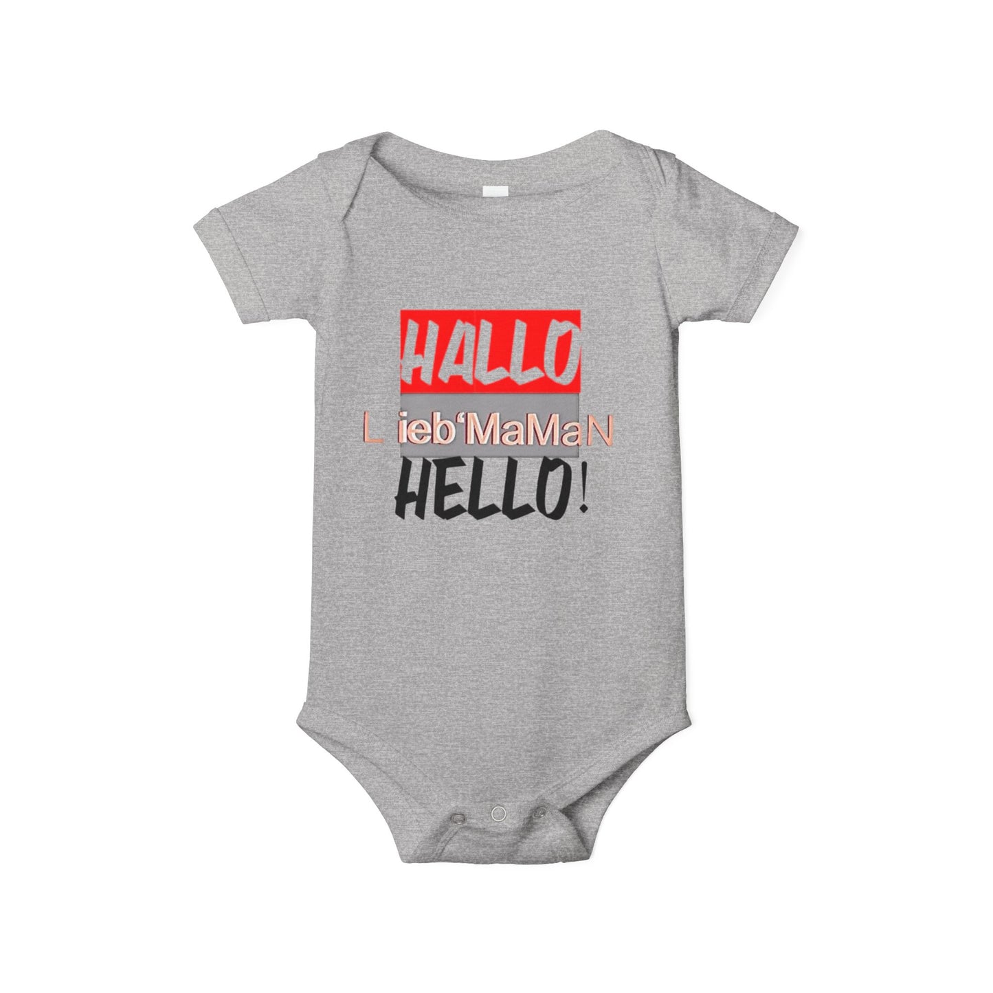 Hello Baby Bodysuit - Cute Multilingual Infant Jersey One Piece