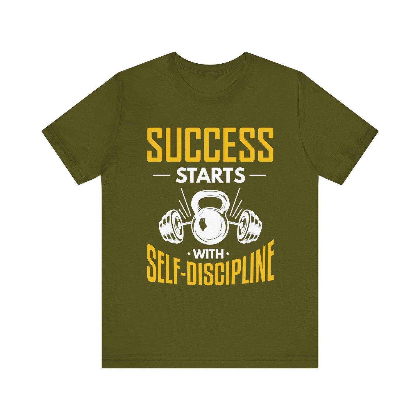 Le succès commence par le tee-shirt unisexe d’autodiscipline 