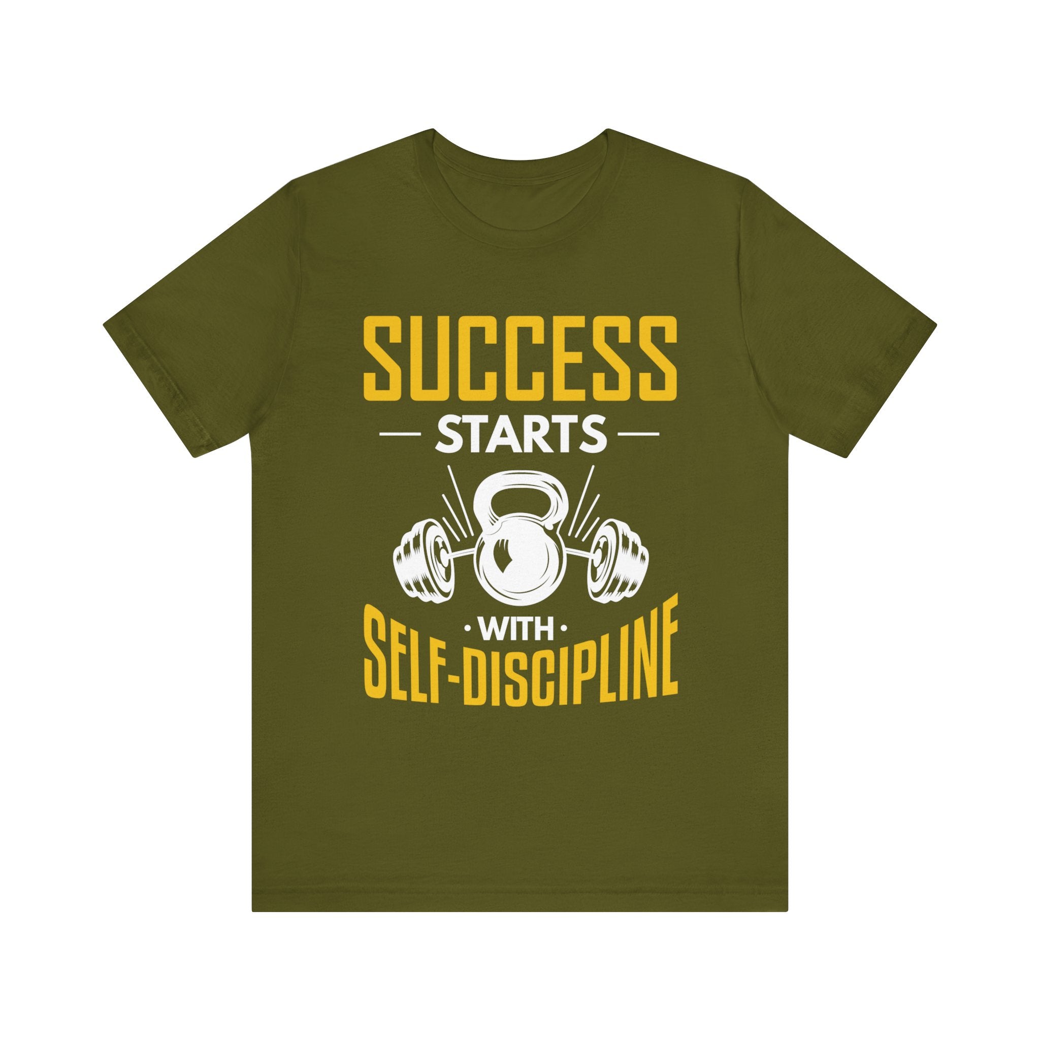 Le succès commence par le tee-shirt unisexe d’autodiscipline 