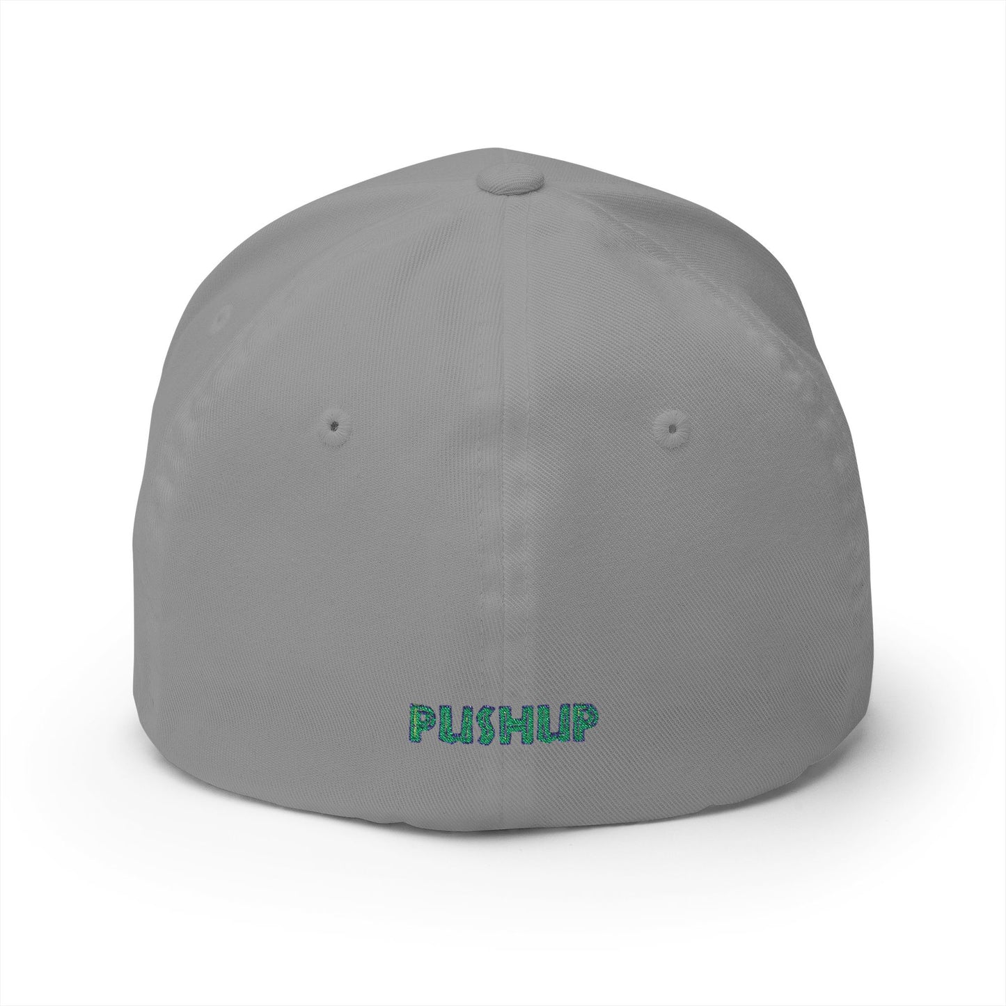 Motivational Embroidered Cap - 'PUSHUP' Structured Hat