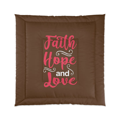 Faith Hope And Love Comforter