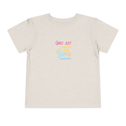 T-shirt pour tout-petits Les filles veulent juste avoir du soleil 
