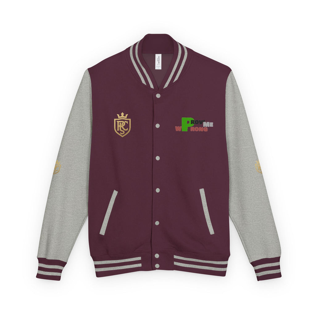 Unisex Heavyweight Letterman Jacket, Stylish Varsity Jacket, Casual Wear, Gift for Him/Her, Sports Team Apparel, College Spirit Gear Printify