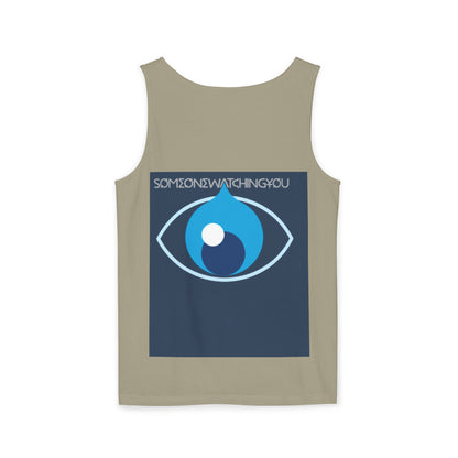 Tank Top Watching You Unisex Garment-Dyed