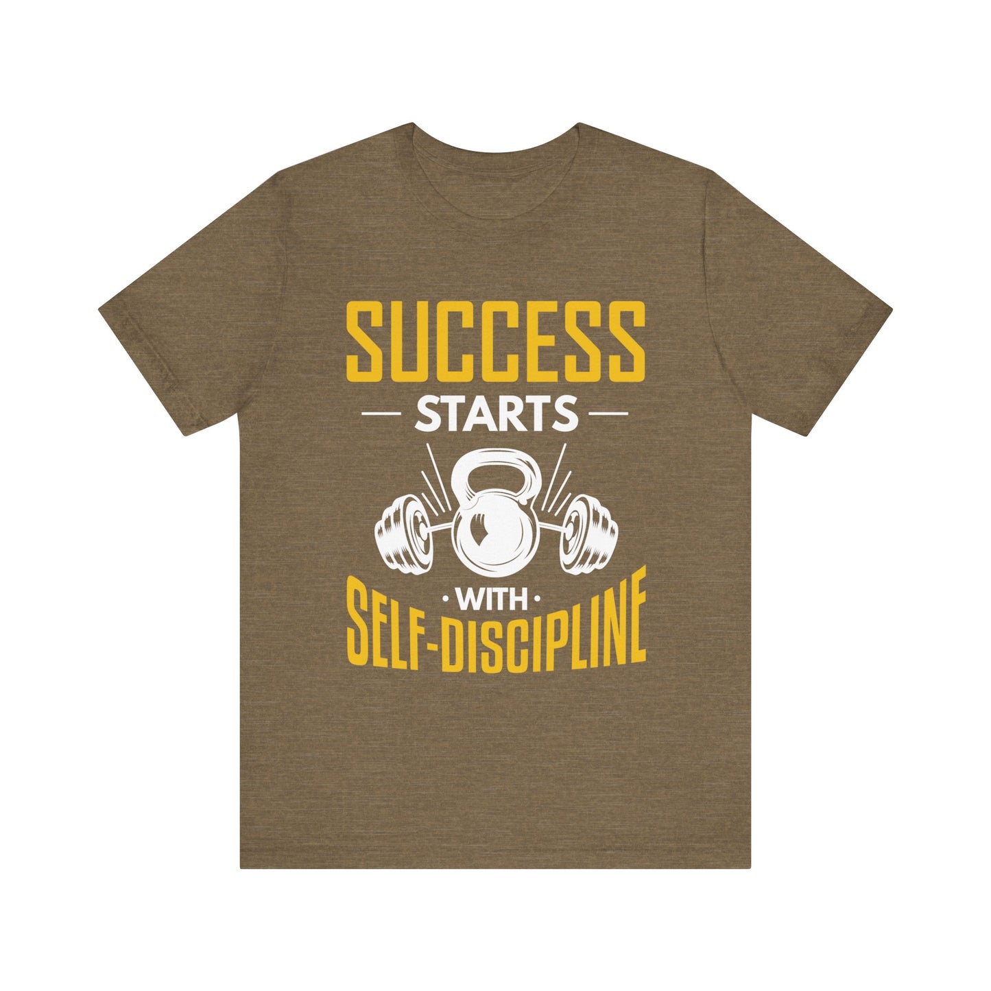 Le succès commence par le tee-shirt unisexe d’autodiscipline 