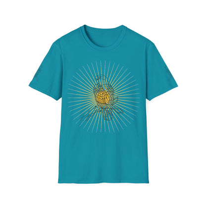 Rcnsons Unisex Softstyle Eagle Sun Wave T-Shirt
