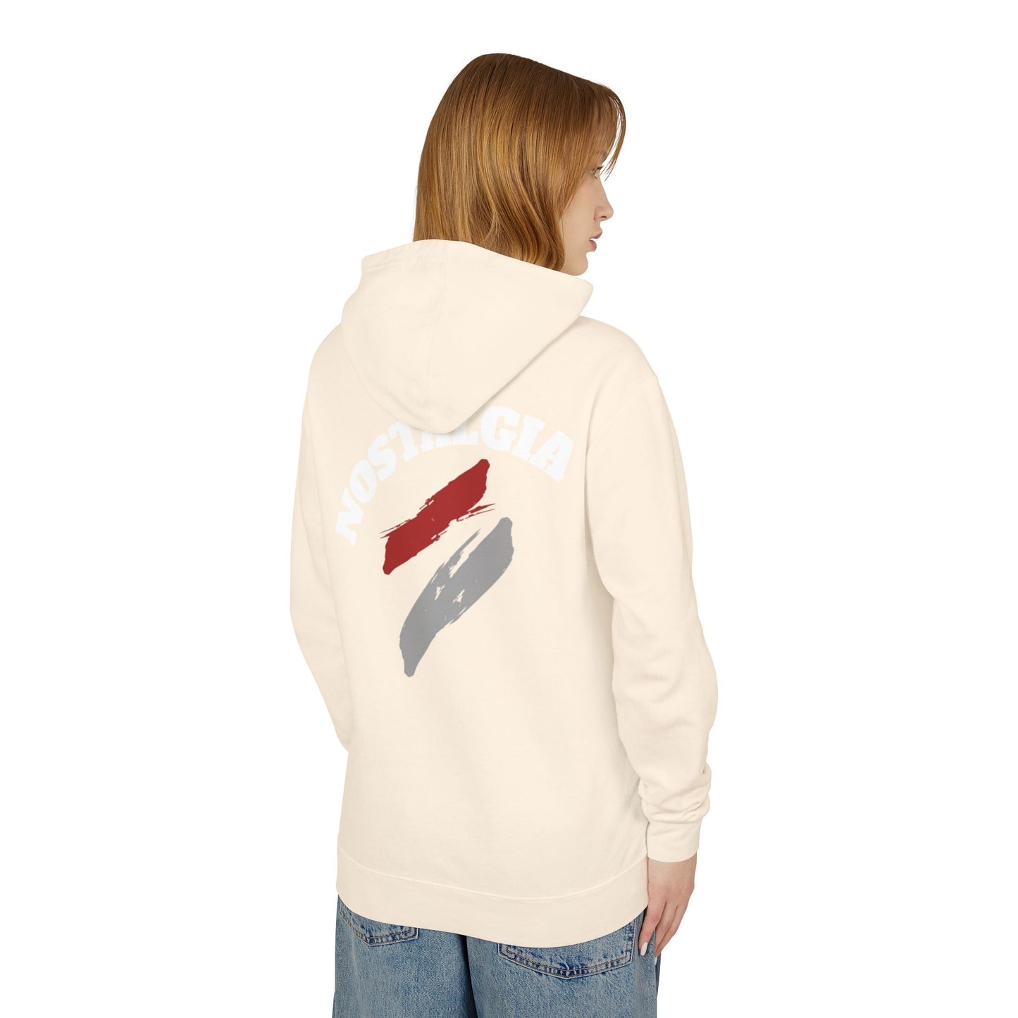 Nostalgia Hoodie: Unisex Lightweight Sweatshirt for Cool Days, Casual Wear, Gift for Friends, Retro Aesthetic, Perfect for Spring Printify