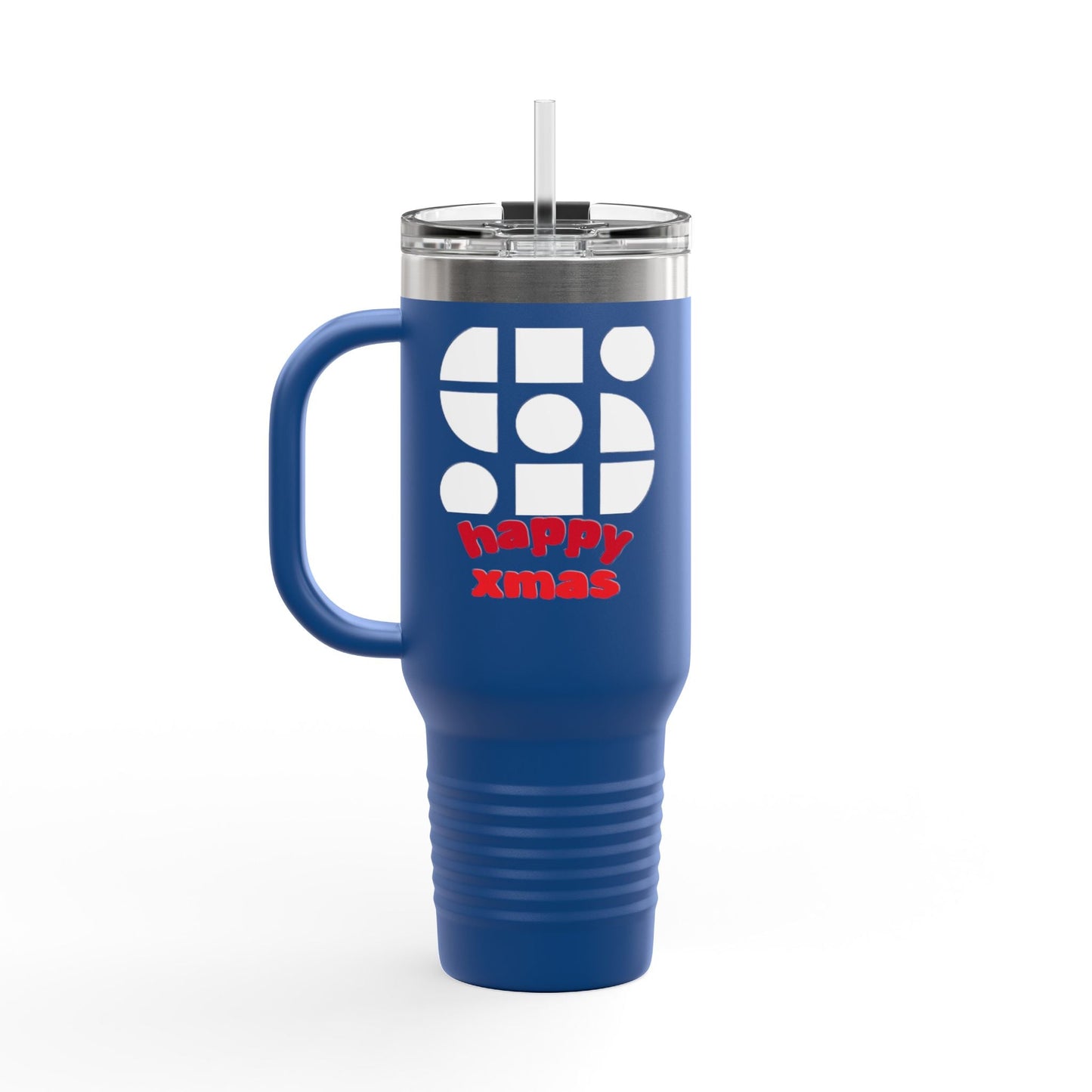 Travel Mug - 'Happy Xmas' Design Printify
