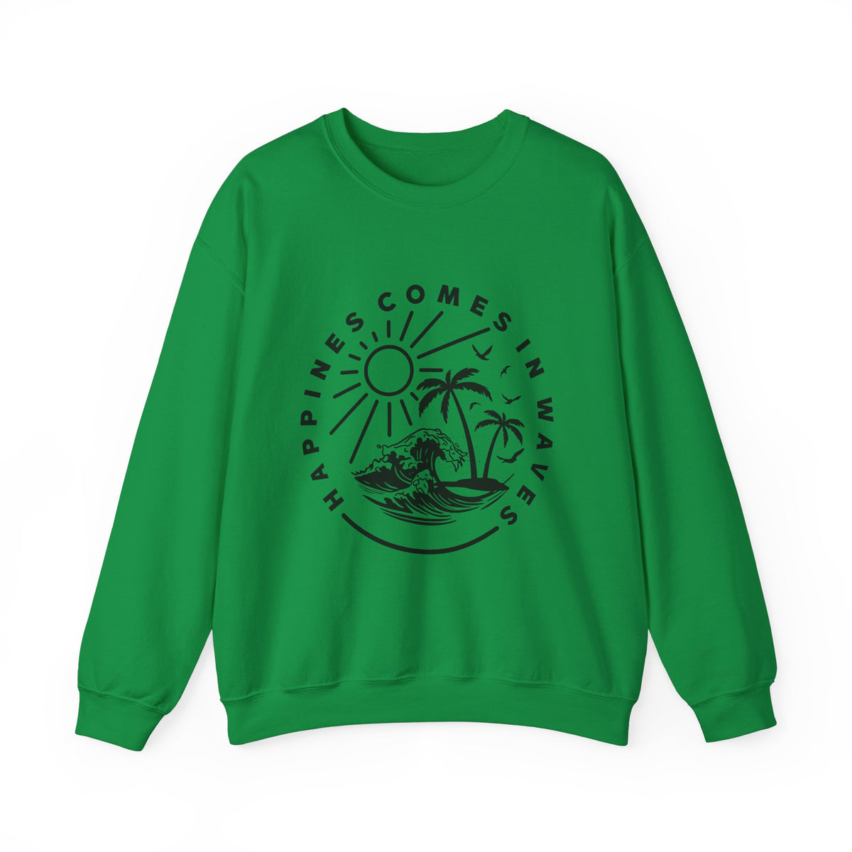 Le bonheur vient par vagues Sweatshirt 