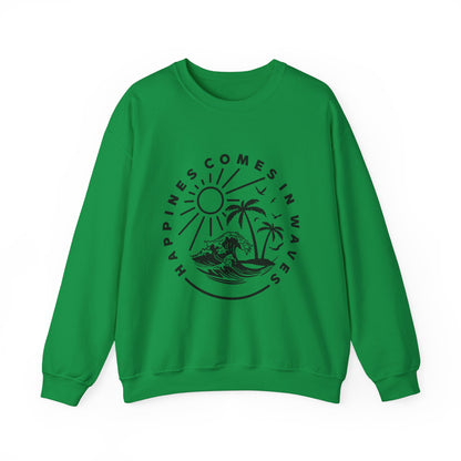 Le bonheur vient par vagues Sweatshirt 