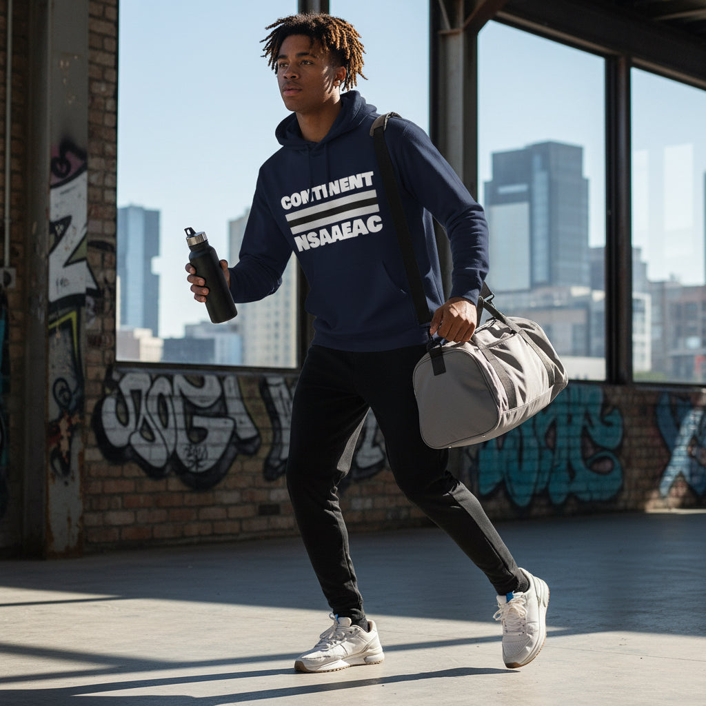 Continents Full Zip Hooded Sweatshirt Printify