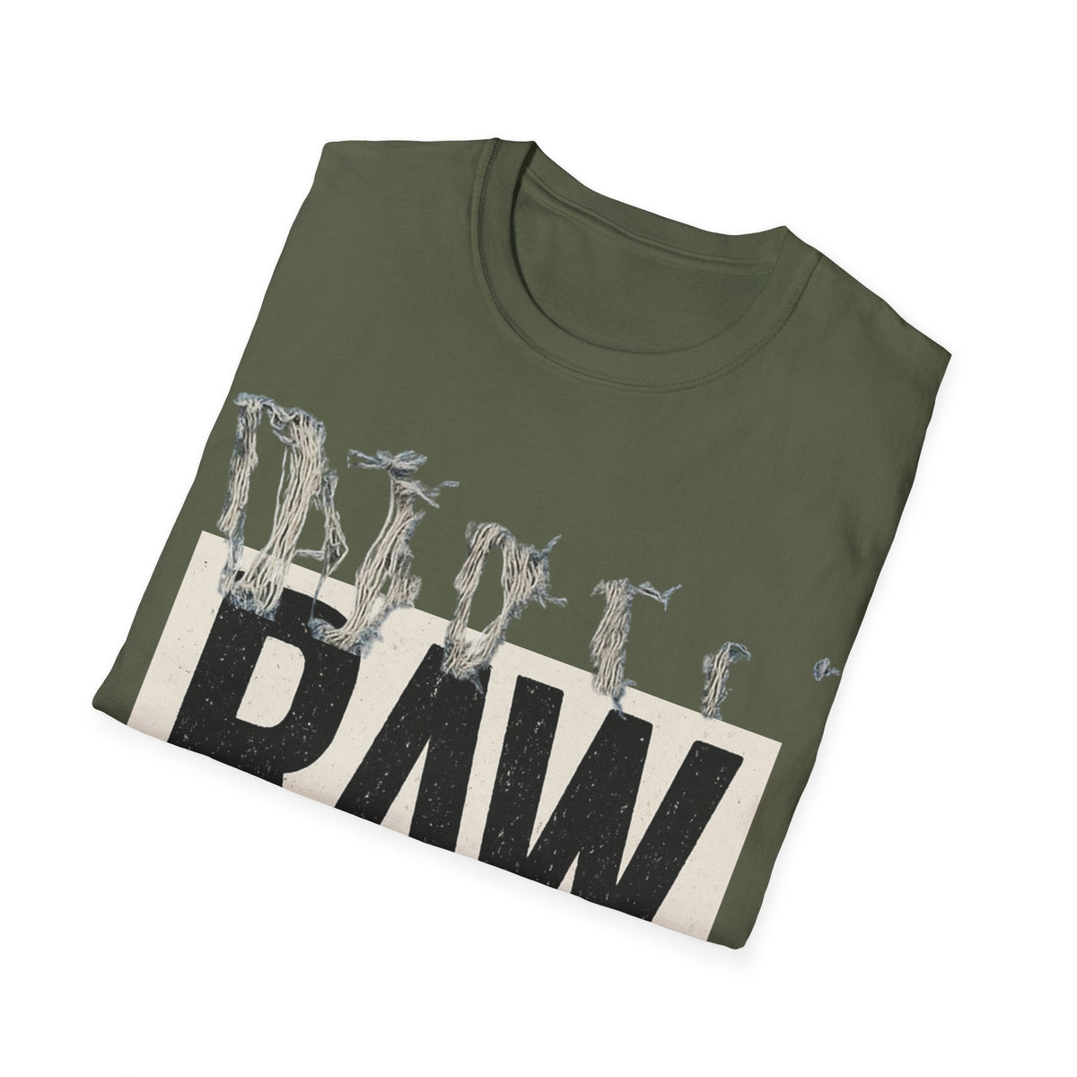 RAW Unisex Softstyle T-Shirt - Casual Graphic Tee for Everyday Wear, Perfect for Gift Giving, Streetwear, Summer Outfits Printify