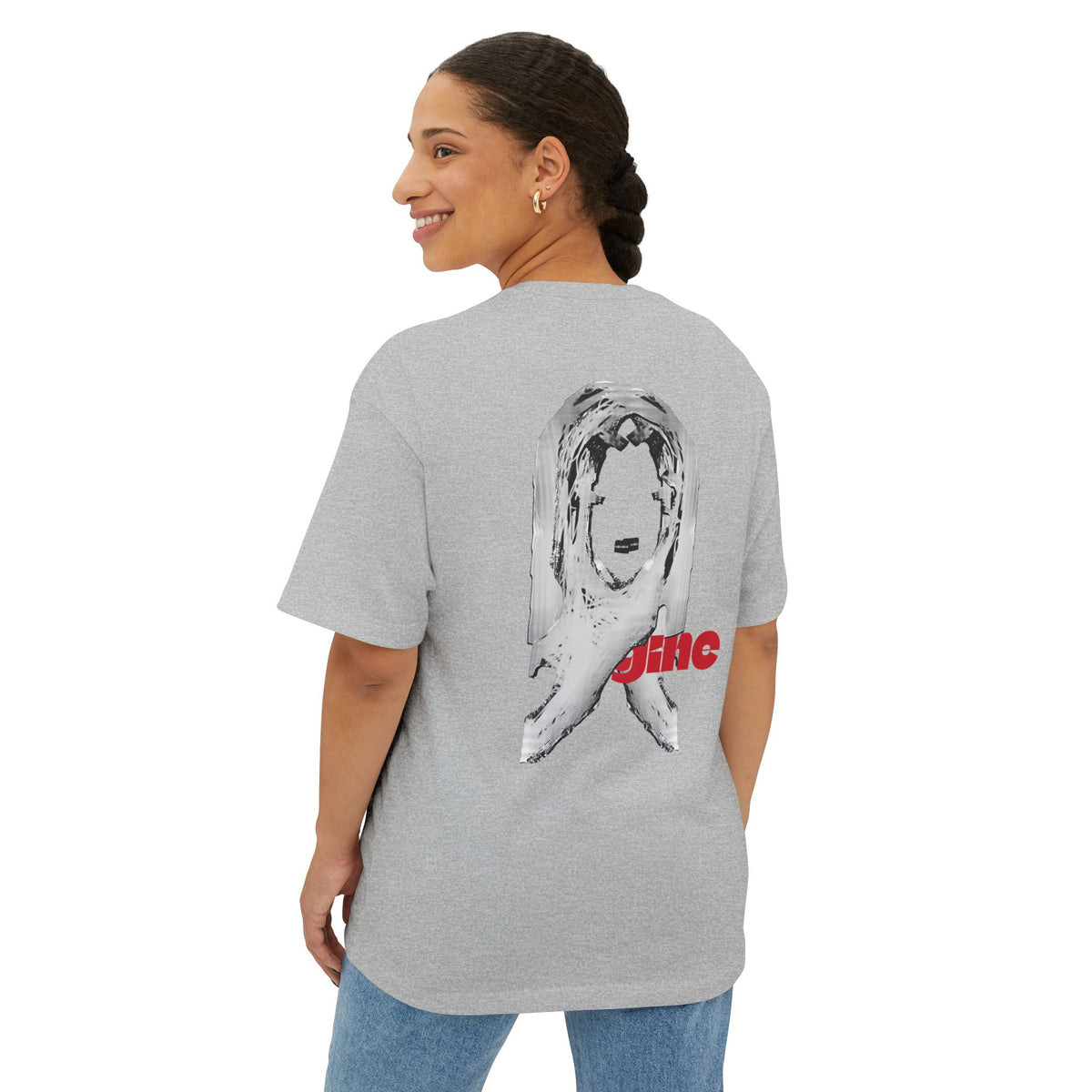 Oversized Boxy Tee - Unique Gine Design