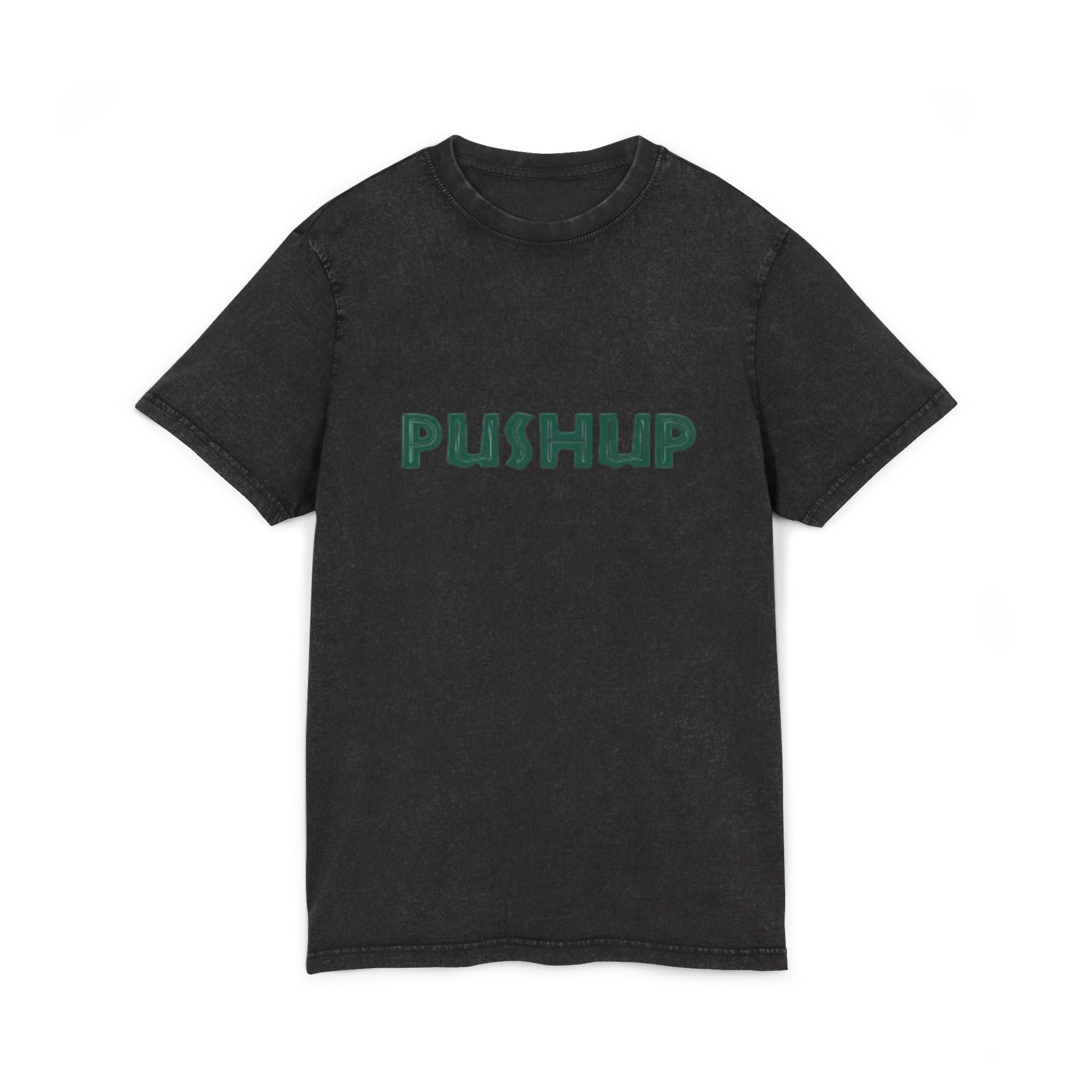 Acid Washed Pushup Tee - Unisex Vintage Style T-Shirt