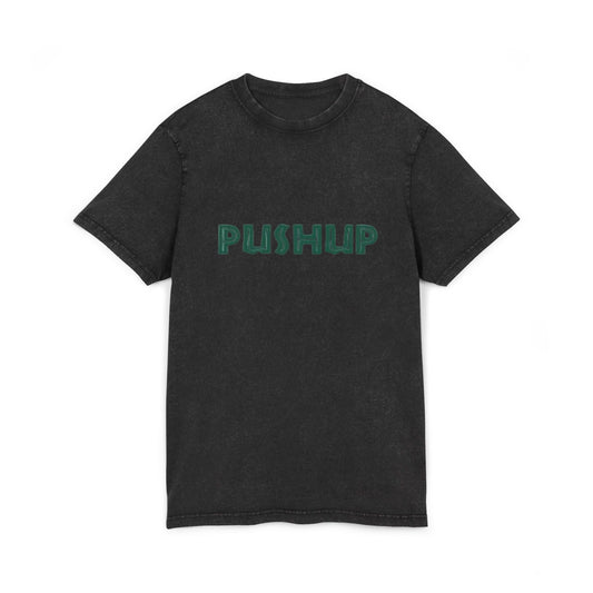 Acid Washed Pushup Tee - Unisex Vintage Style T-Shirt