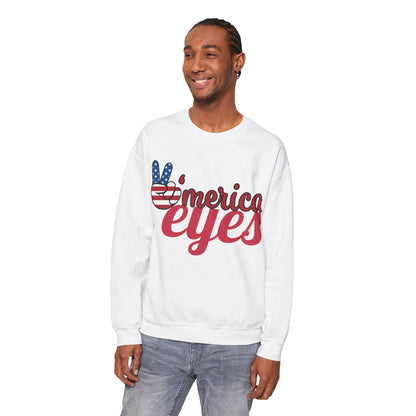America Eyes Sweatshirt: Unisex, Heavy blend