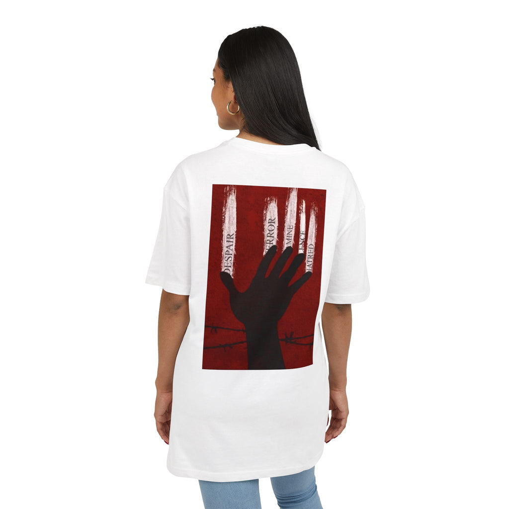 Bold Artistic Oversized Tee, Grunge Style Graphic Shirt, Unisex Urban Fashion, Statement Tee for Streetwear, Gift for Art Lovers Printify