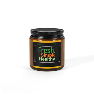 Fresh Simple Healthy Scented Soy Candle (Multi-Size, Amber Jar)