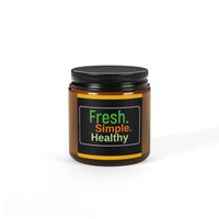 Fresh Simple Healthy Scented Soy Candle (Multi-Size, Amber Jar)