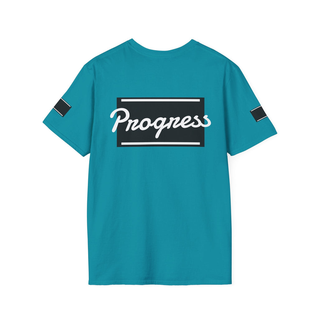 Motivational Unisex Softstyle T-Shirt | Progress Tee, Gift for Teens, Casual Wear, Workout Shirt, Inspirational Apparel Printify