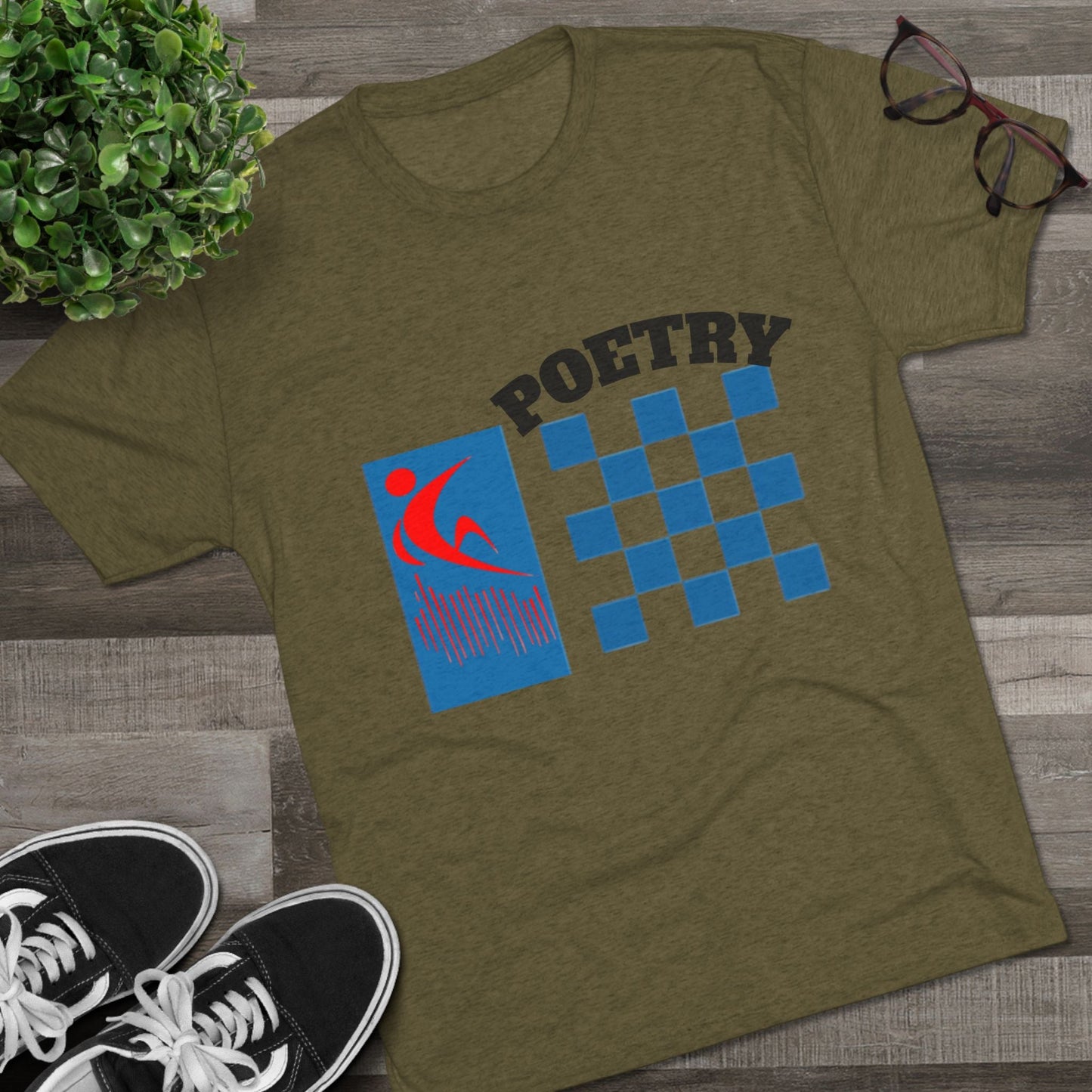 Poetry Inspired Unisex Tri-Blend Crew Tee - Soft Casual Wear for Artistic Souls, Perfect for Poetry Lovers, Gift for Writers, Creative [...] Printify