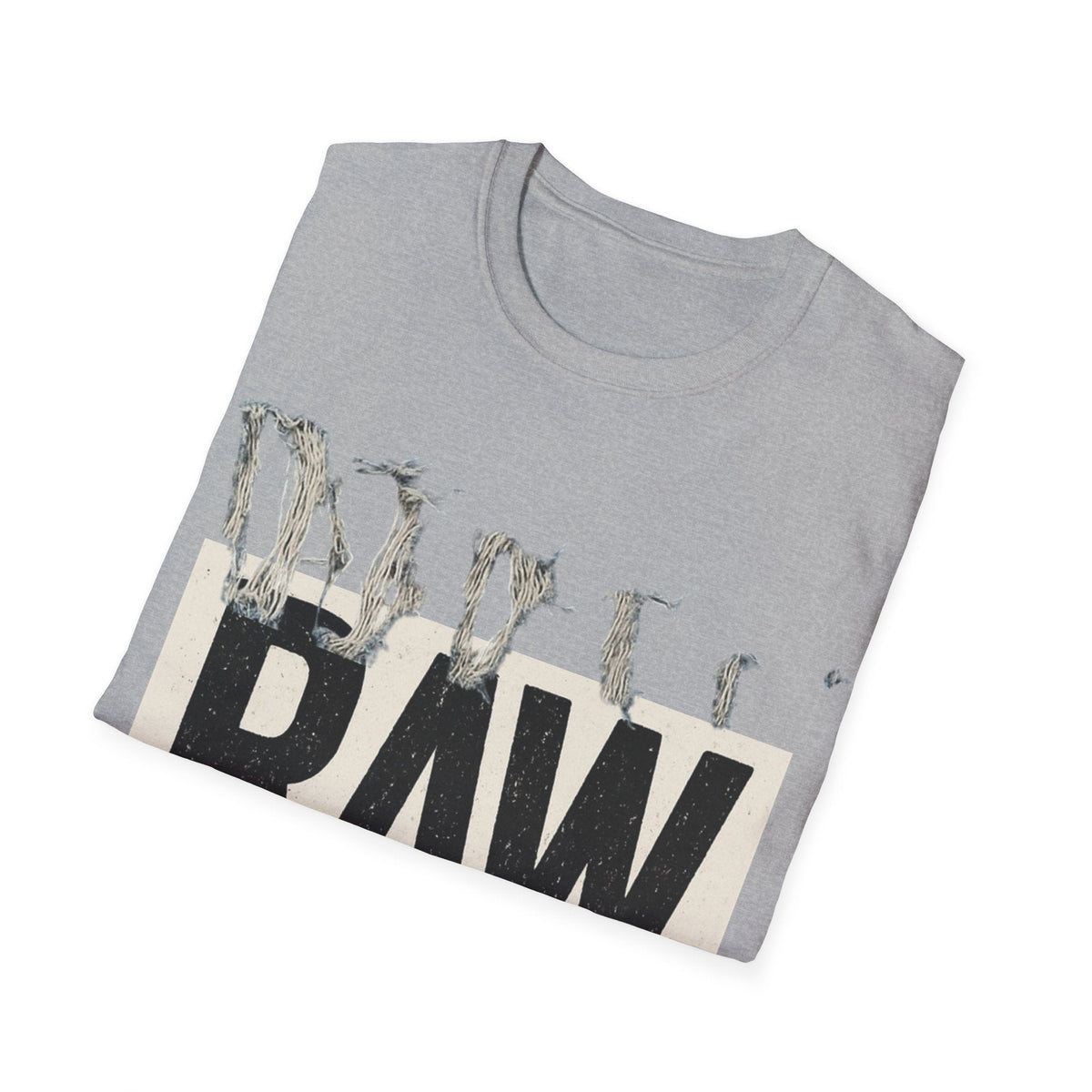 RAW Unisex Softstyle T-Shirt - Casual Graphic Tee for Everyday Wear, Perfect for Gift Giving, Streetwear, Summer Outfits Printify