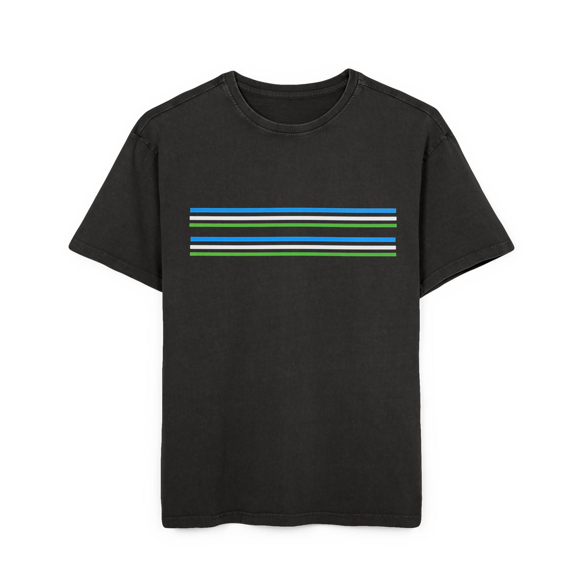 Oversize Tee with Bold Lines