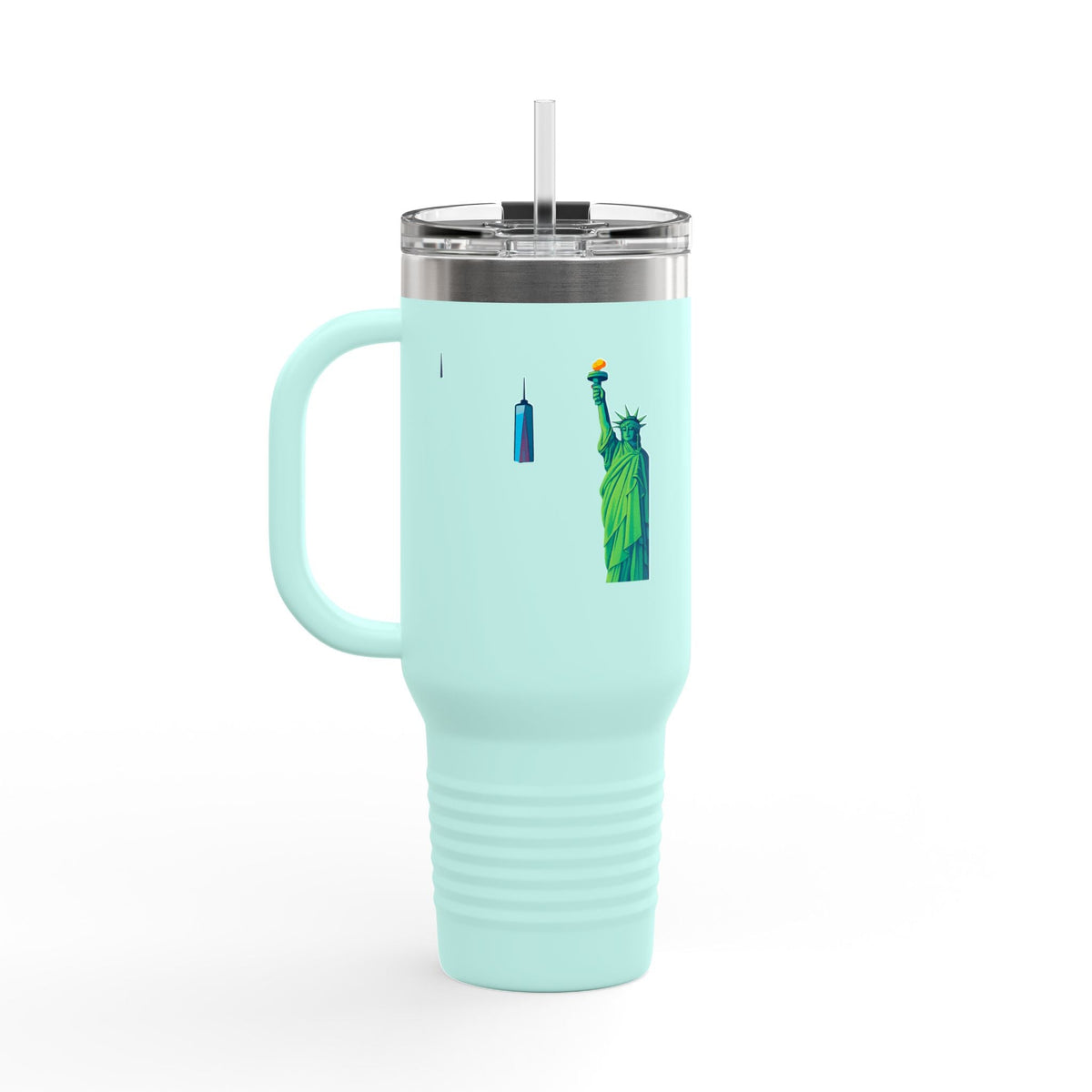 Stylish Insulated Travel Mug, 40oz for Coffee Lovers, Eco-friendly Tumbler, Office Mug, Travel Beverage Container, Perfect Gift for [...] Printify