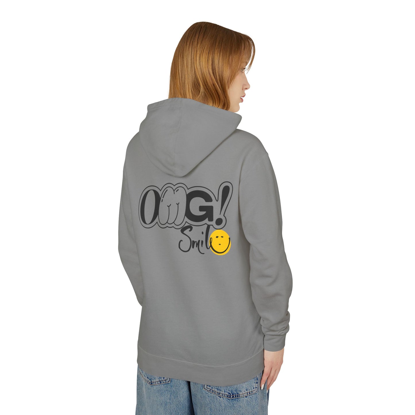 OMG!Smile Lightweight Hooded Sweatshirt