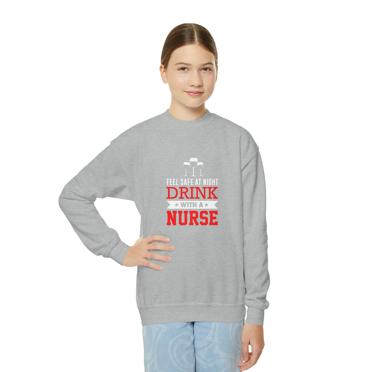 Feel Safe At Night Drink Sweatshirt