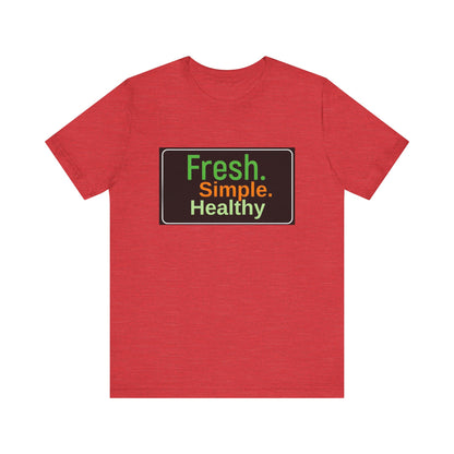 Unisex Fresh Simple Short Sleeve Tee