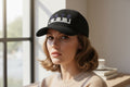 Embroidered Denim Hat - 'HATE LESS' Cap for Positive Vibes