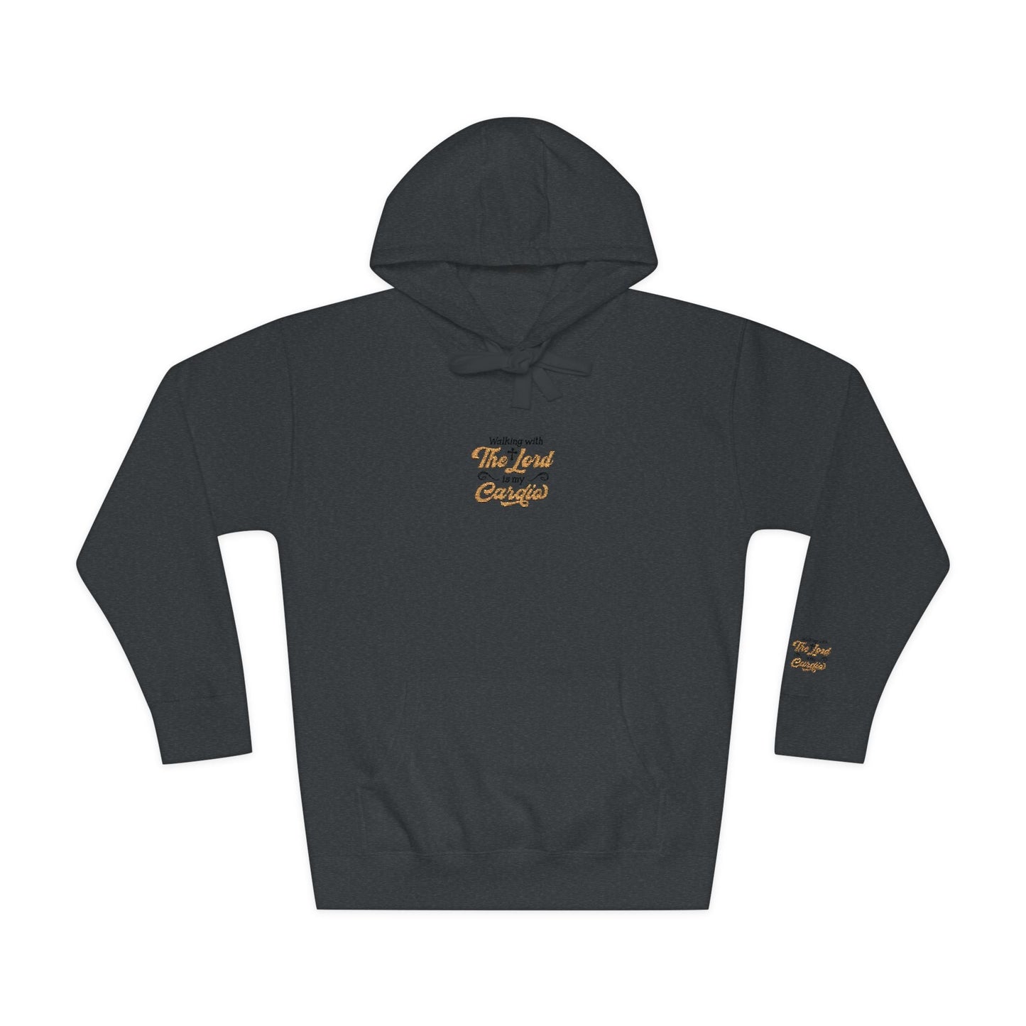 Religious Fleece Hoodie - Walking with the Lord Printify